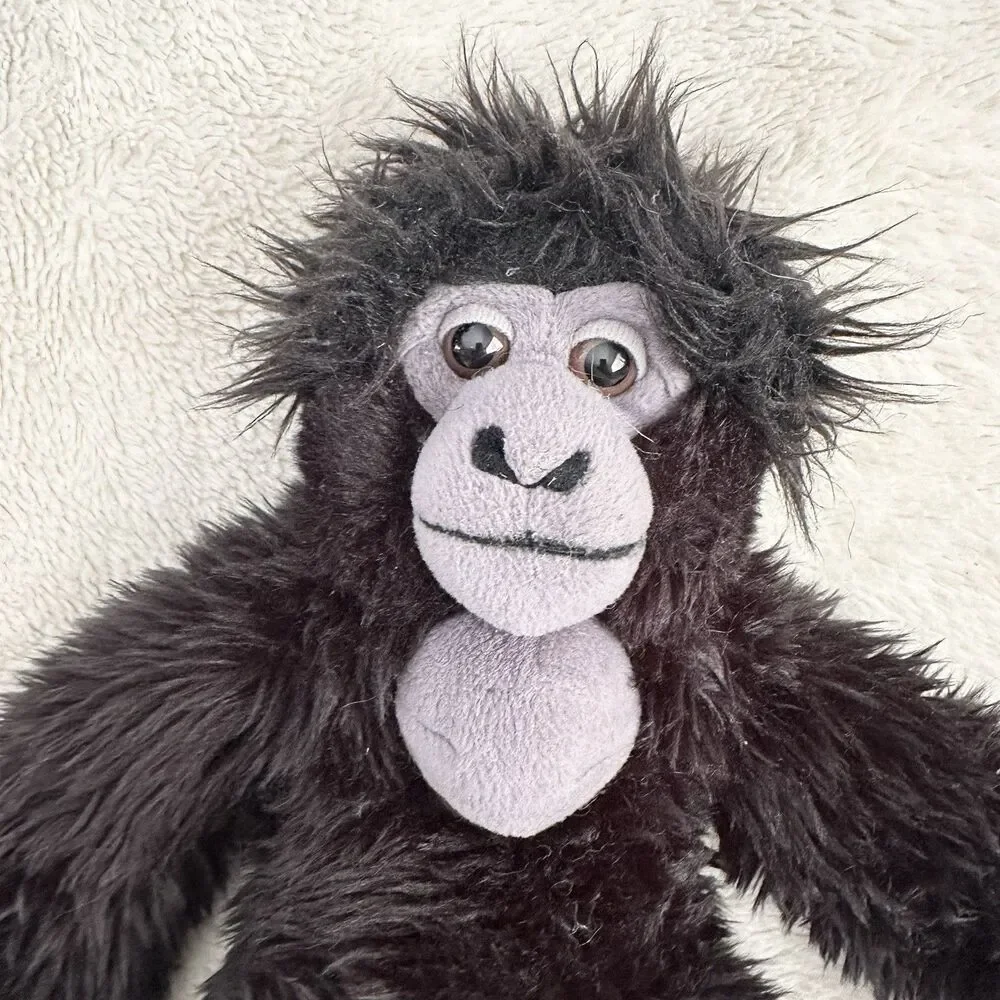 SOS Save Our Space Black Gorilla Monkey Long Arm Realistic Plush Toy Stuffed